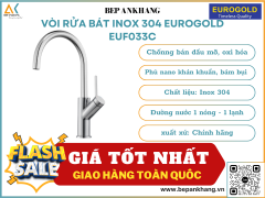 Vòi rửa bát inox 304 Eurogold  EUF033C